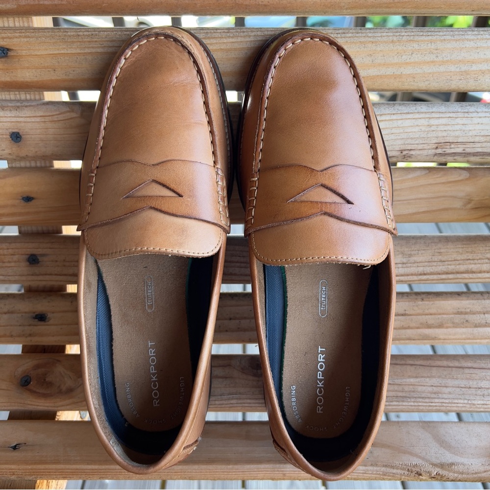 Rockport Men’s Classic Leather Loafers | Size 9.5 - Picture 3 of 11